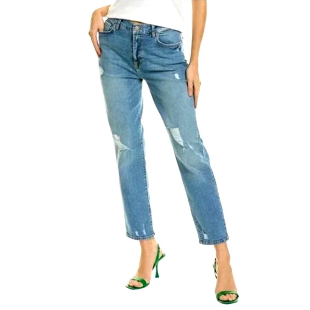 Current/Elliot ORIGINAL BOYFRIEND Denim Jeans in Sunny Destructed 30 NWT $248
